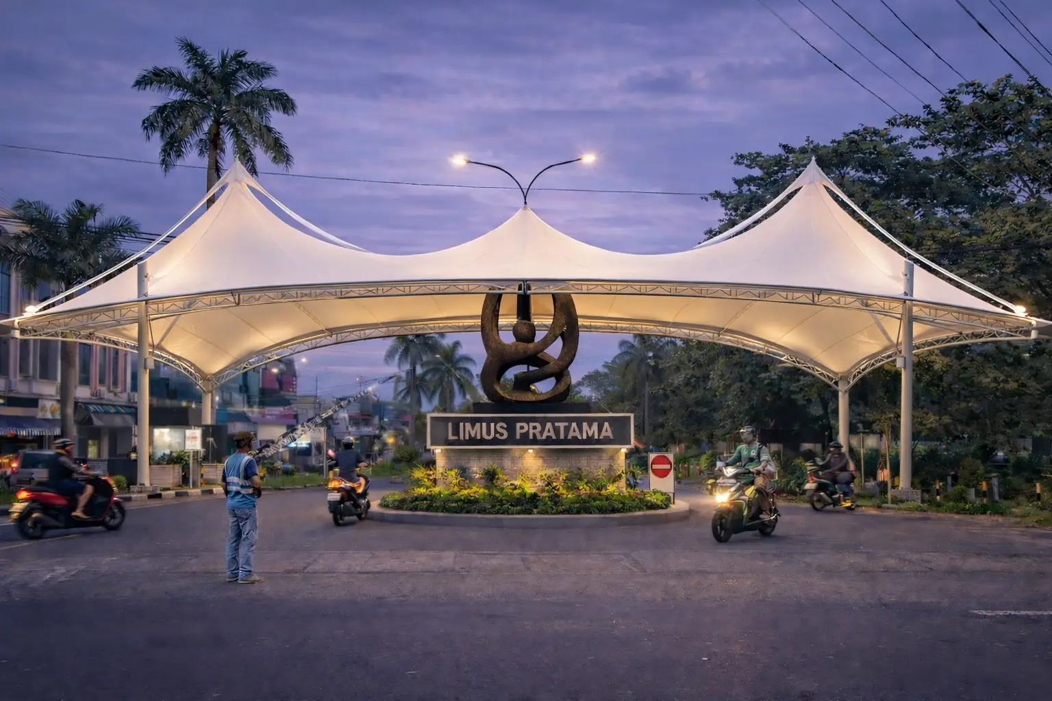 Kanopi Membran Gerbang Perumahan